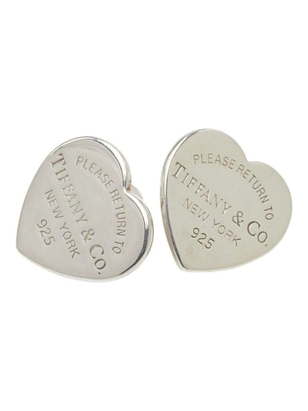 Tiffany & Co Return to Heart Tag Earrings Silver